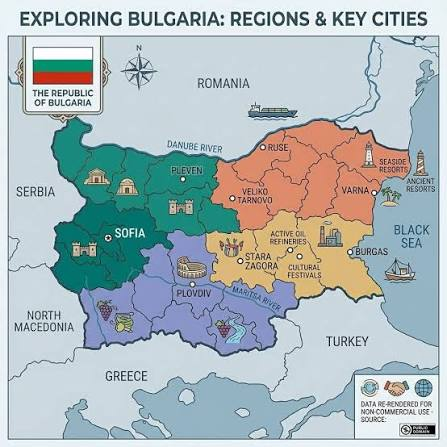 Mapa da Bulgaria - Facebook