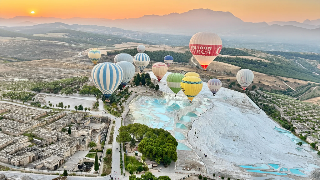 Pamukkale Turquia - Hot Air Balloon Pamukkale