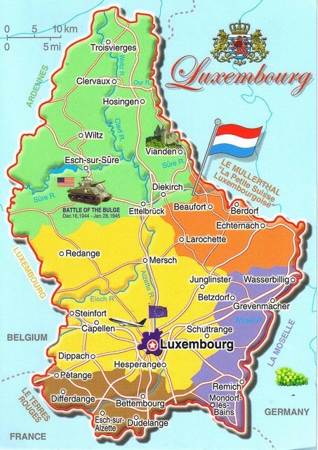 Mapa de Luxemburgo - Pinterest