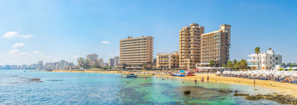 Praia em Varosha Norte do Chipre - Taksi Kipr